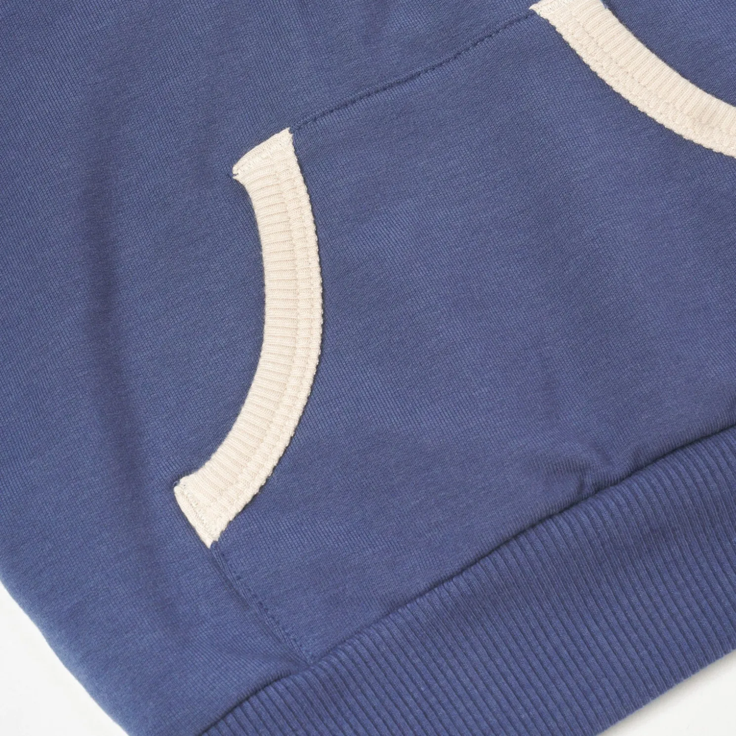 Vintage Navy Henley Hoodie